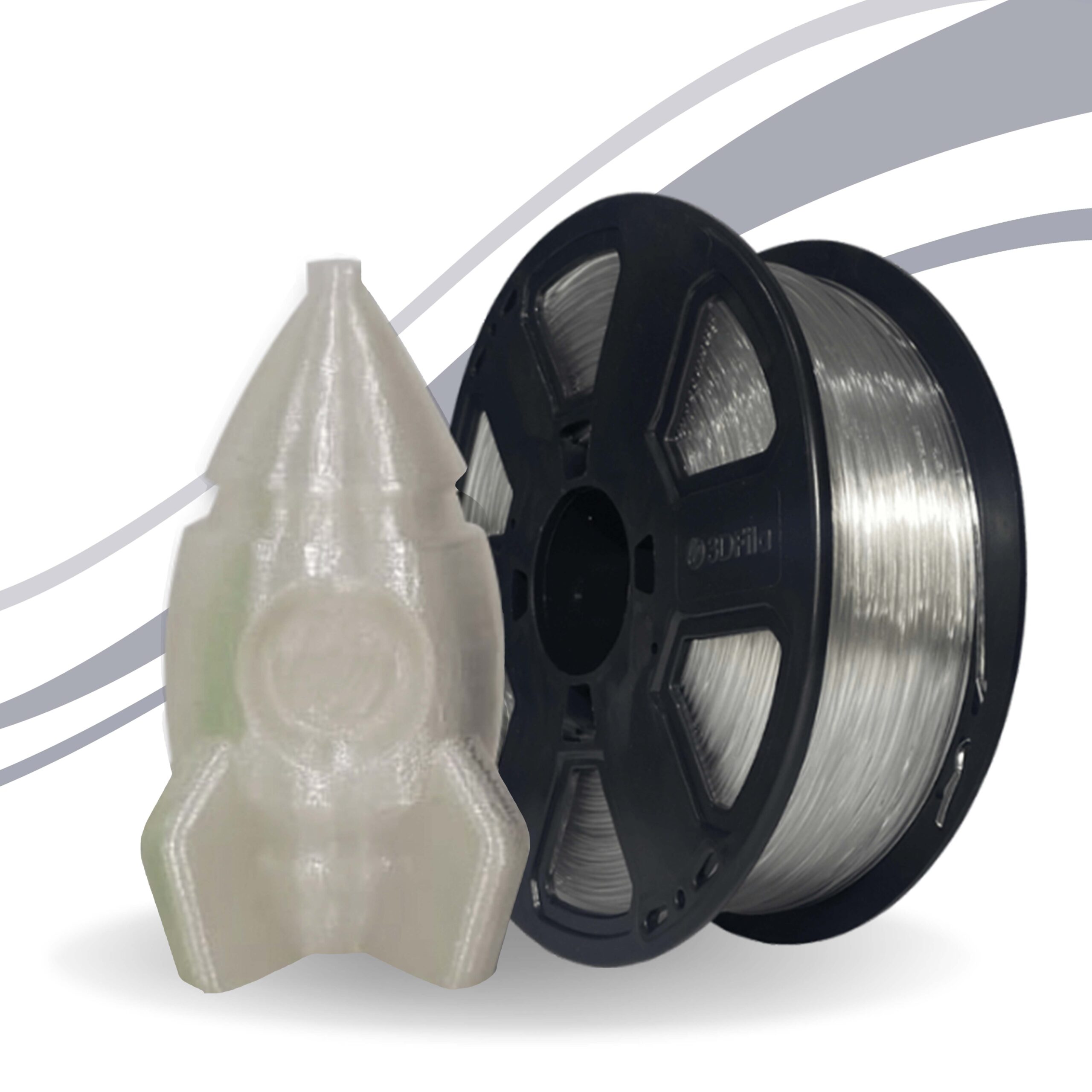 Filamento Tritan HT Transparente Clear Water 1,75mm 3